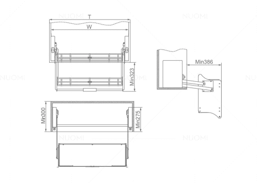 Amethyst Series Soft Close Lifting Unit