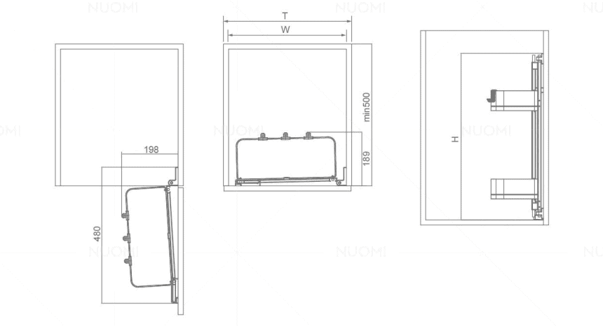 Encanto Series Attached Door Under Sink