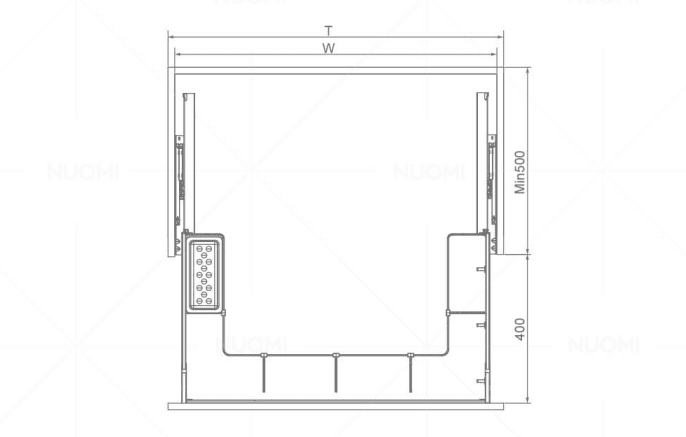 Encanto Series High U-shaped Basket Under Sink