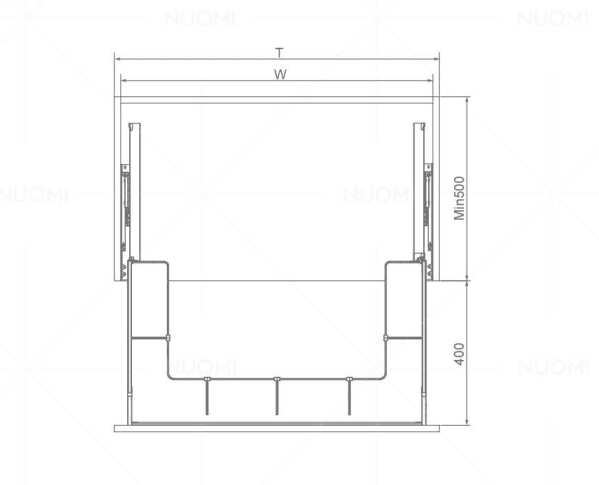 Encanto Series U-shaped Basket Under Sink