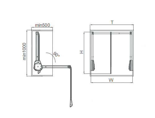 Ralphie Series Liftable Hanger