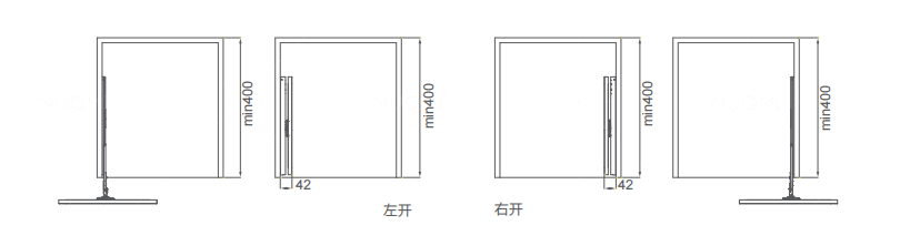 Ralphie Series Rotating Mirror-R Angle and Right Angle