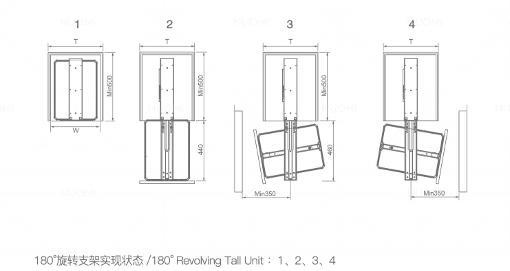 Terras Series Revolving Tall Unit