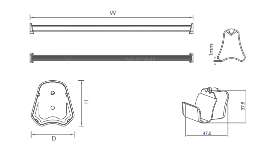 Violet Series Clothes Rail