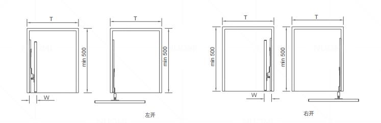 Violet Series Simple Sliding Mirror