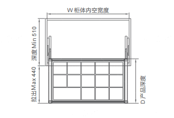 Violet Series Soft Closing Decorations Shelf 