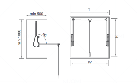 Violet Series Soft Closing Liftable Hanger