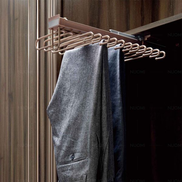 S-shaped Trouser Rack With Adjustable Closet Rod