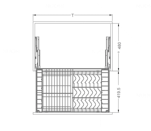 Champagne Rose Series Multi-functional Pull Out Basket