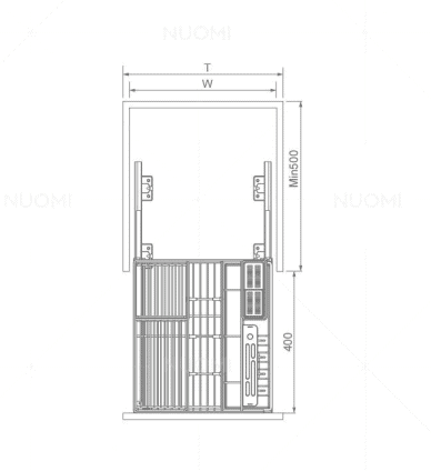 Davarajas Series Pull Out Basket For Seasoning