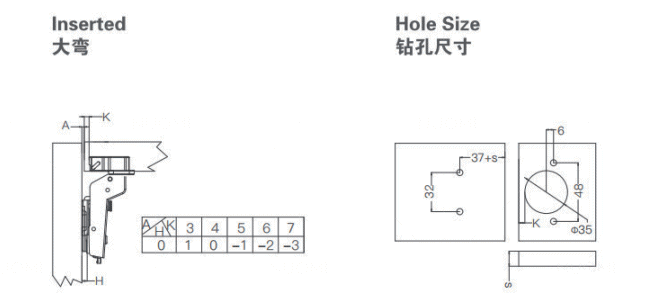 Luxuriance Series Nano Titanium Hinge Two Section Force-Inserted