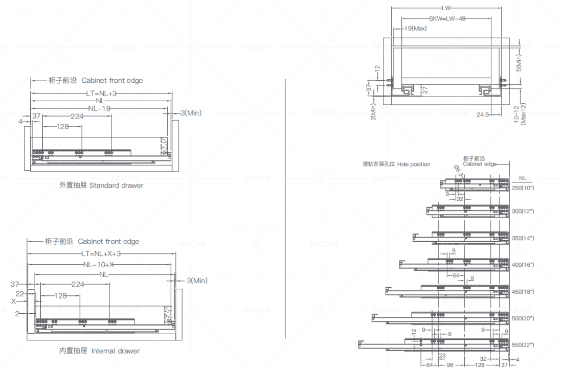 Mehr Series Concealed Synchronous Damping Slide