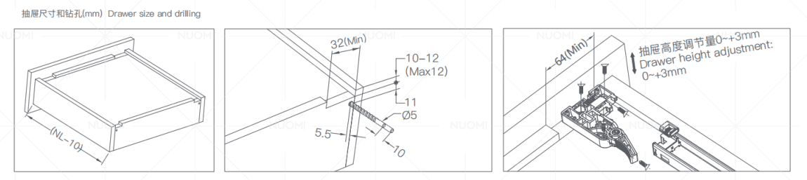 Mehr Series Concealed Synchronous Rebounding Slide