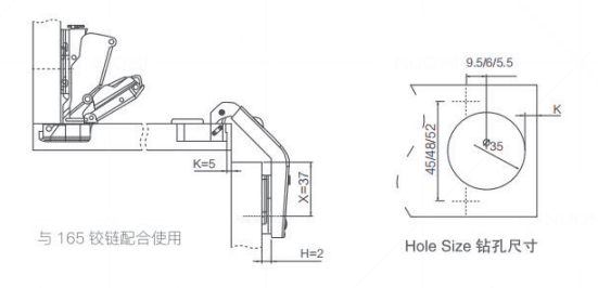 Special Series 135° Buffering Hinge