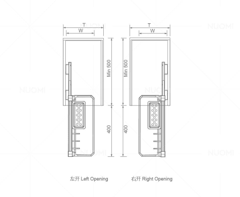 Terras Series Side Mount Basket Under Sink