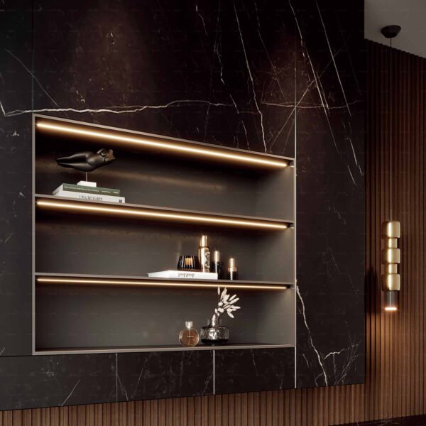 Zeus Series Invisible Handle With Light For Wall Cupboard