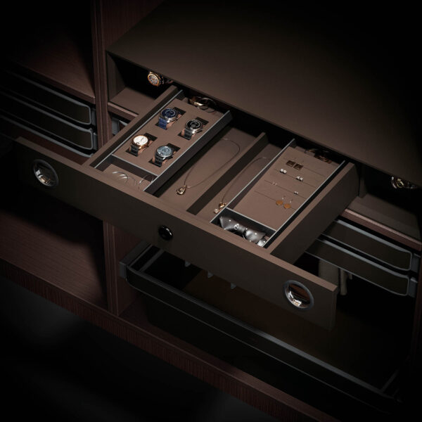 Hera Series Fingerprint Password Drawer With Watch Winder